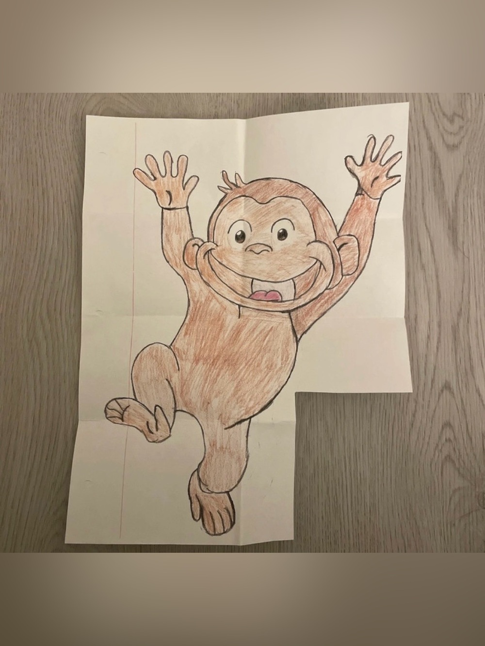 Curious George drawing